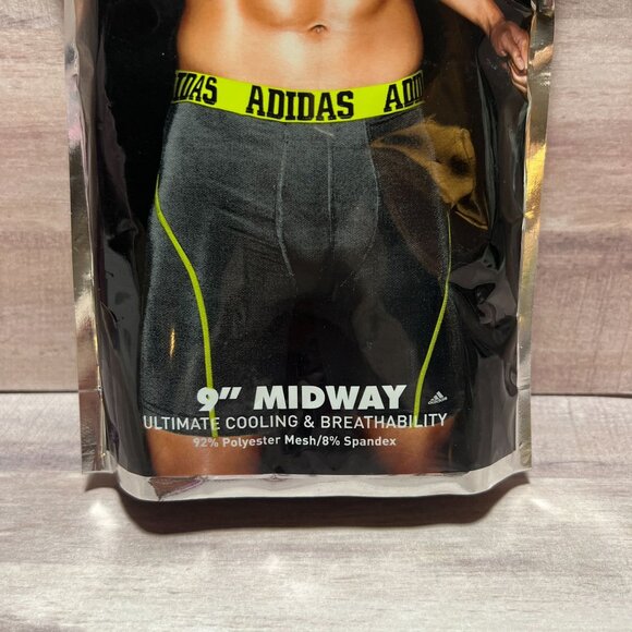 Adidas Mens Climacool 9" Midway Micro Mesh Underwear M (32-34) 2-Pack - Picture 6 of 8